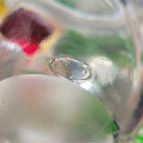 Fenton January July Birthstone Heart Glass Bear - Picture 6 of 6